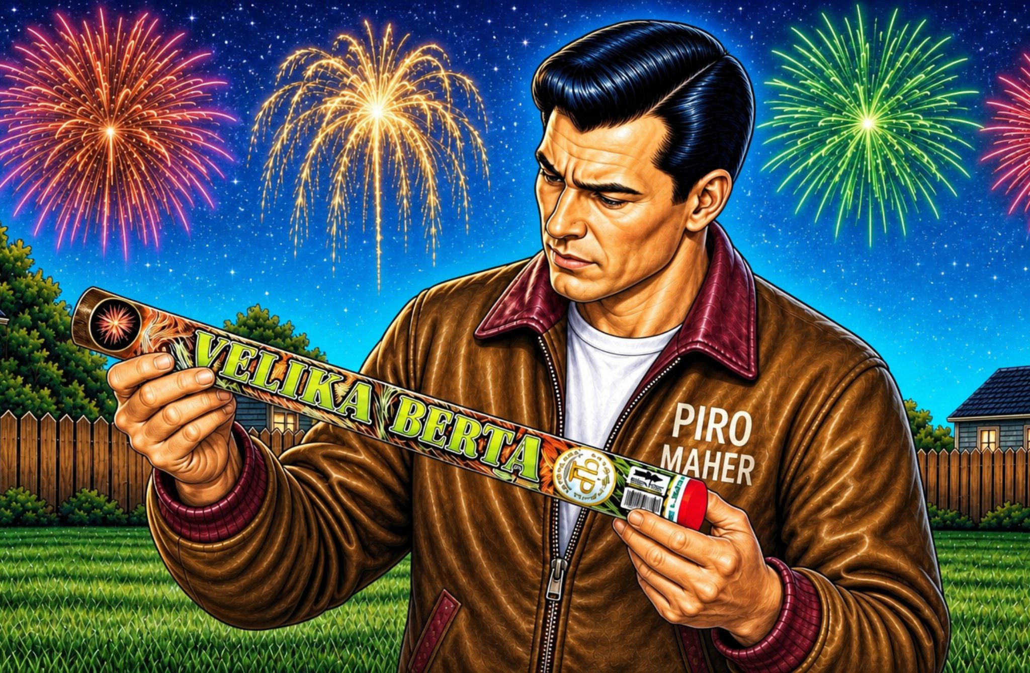 Piro Maher bere navodila na rimski sveči