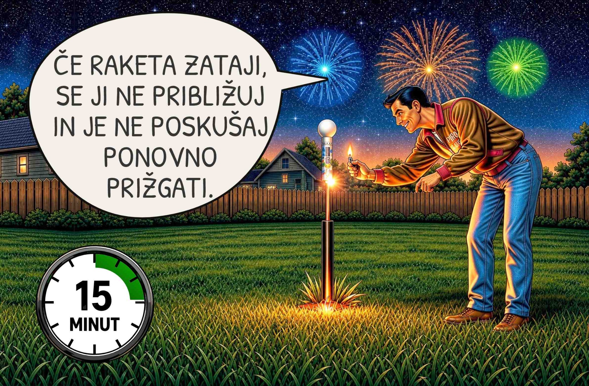 6. korak varne uporabe rakete